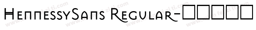 HennessySans Regular字体转换